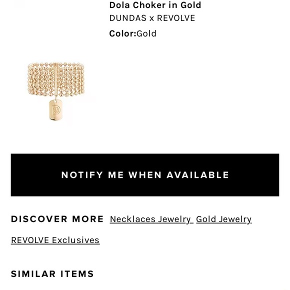 Dundas x Revolve necklace(for thin neck) - Picture 3 of 3